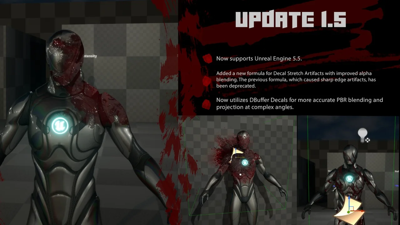 Realistic Blood VFX (Niagara Blood Effects, Blood VFX, Blood, Blood VFX) asset