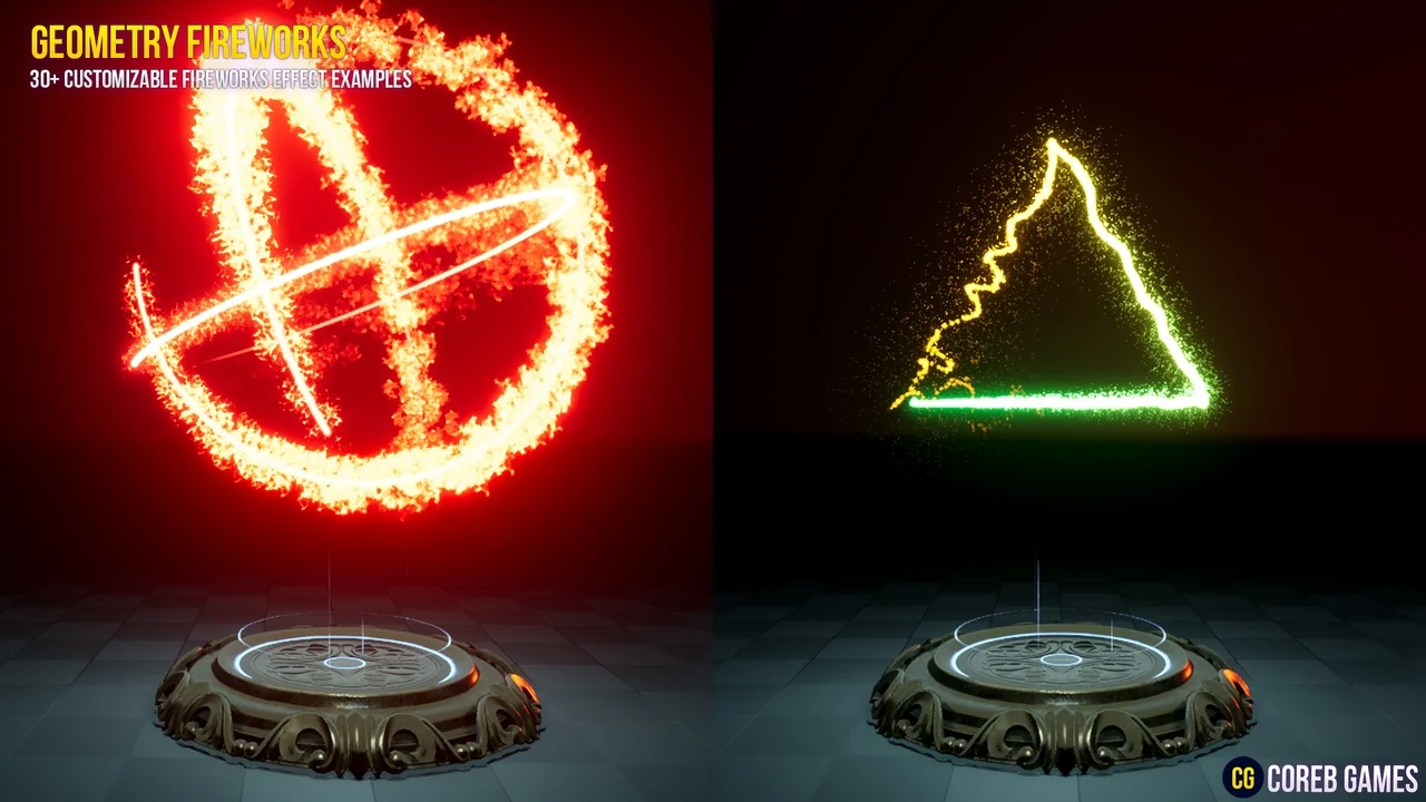 Geometry Fireworks VFX Pack asset