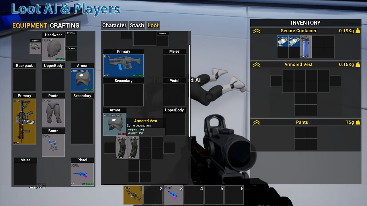 Advanced Jigsaw Inventory system asset