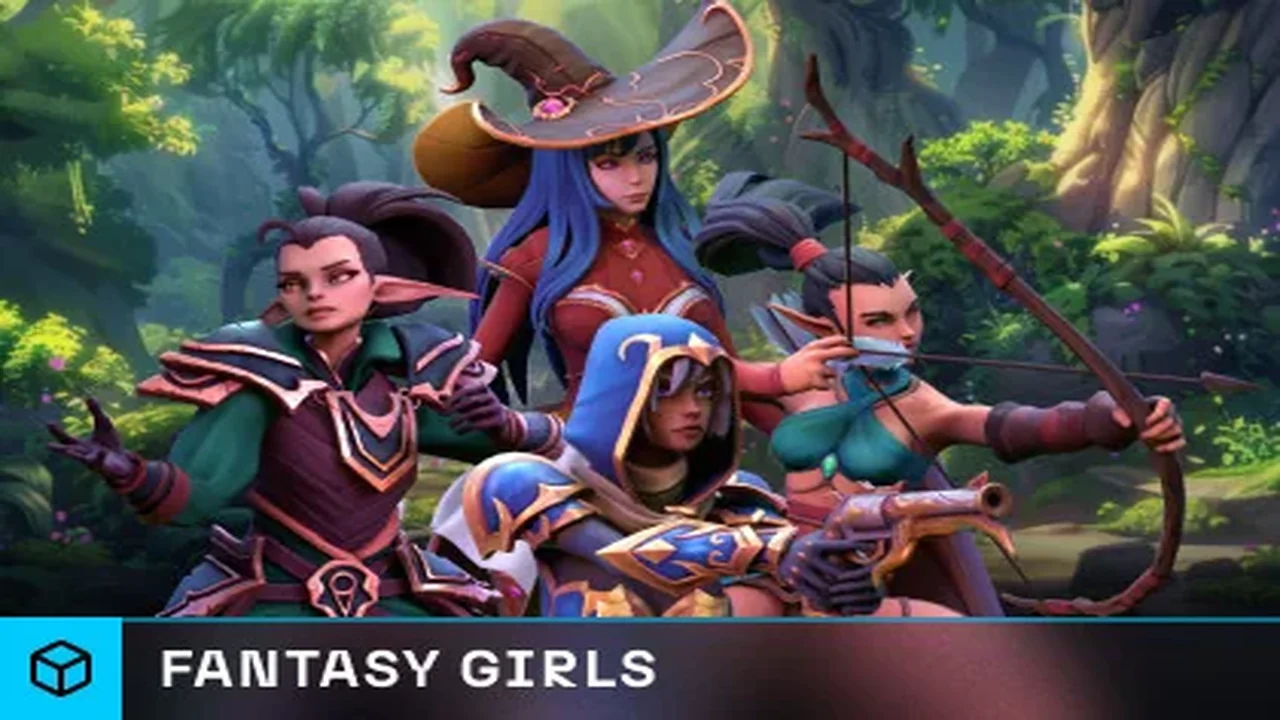 Stylized Fantasy Girls NPC Pack #3