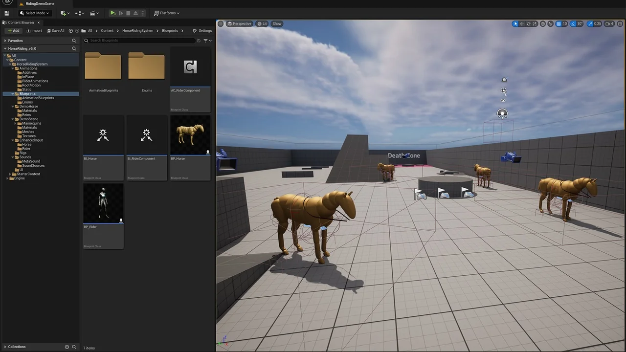 Complete Horse Riding System: Rideable Mount asset
