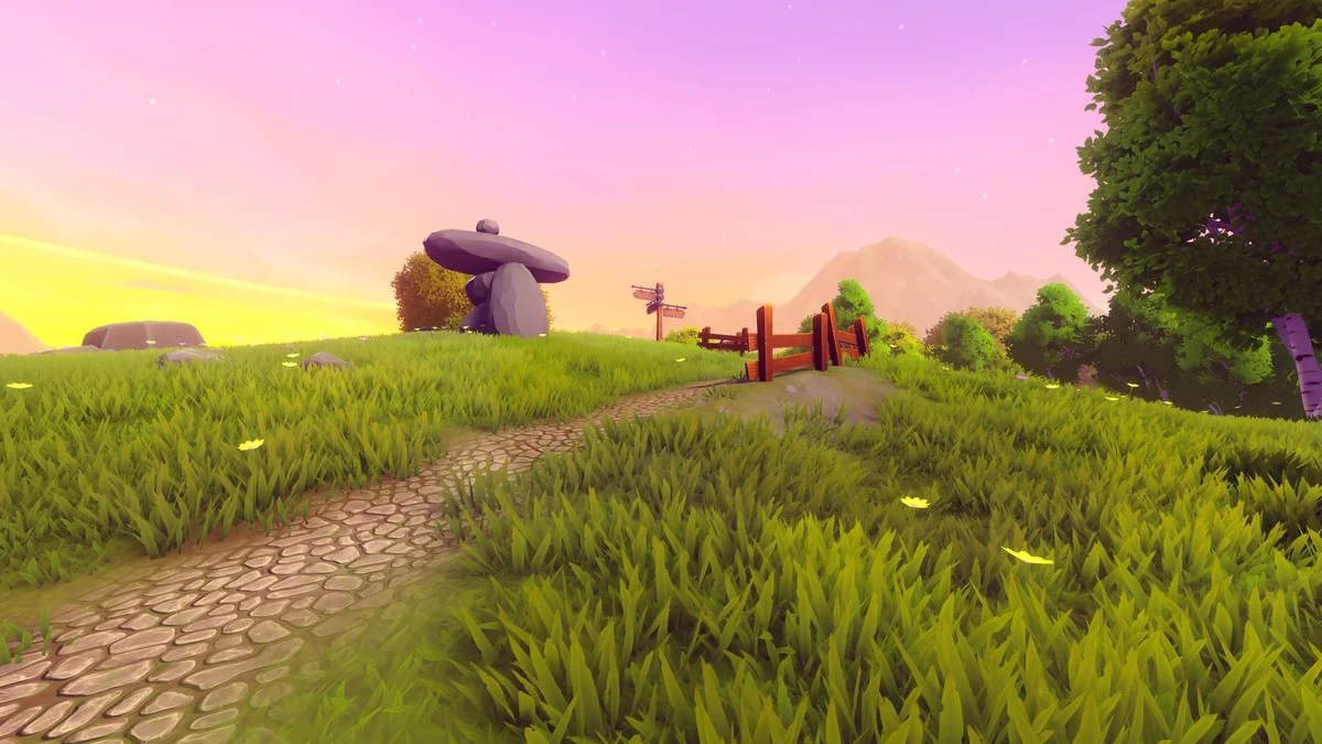 Dreamscape Nature : Meadows : Stylized Open World Environment asset