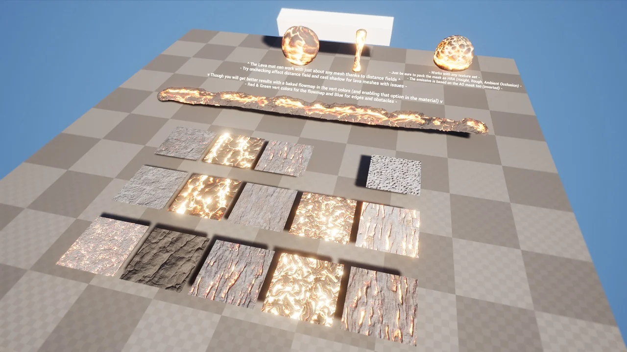 Cooled & Flowing Lava asset