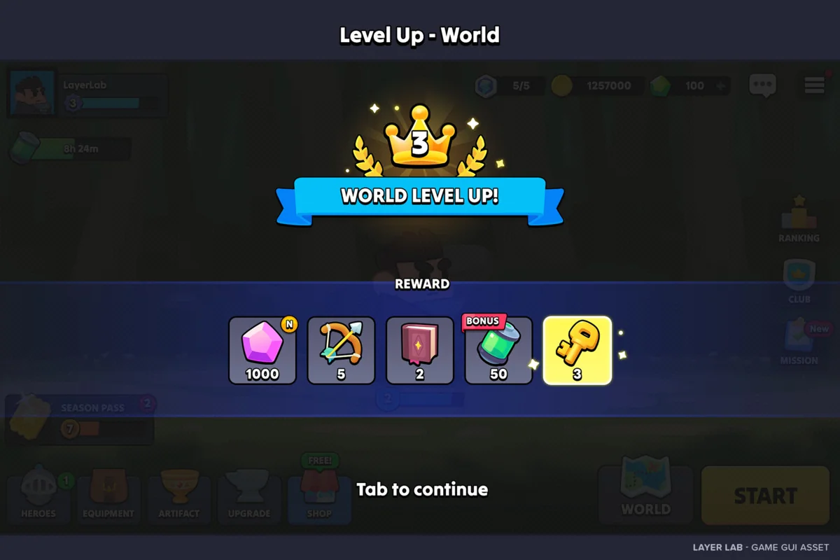 GUI – Casual Fantasy asset