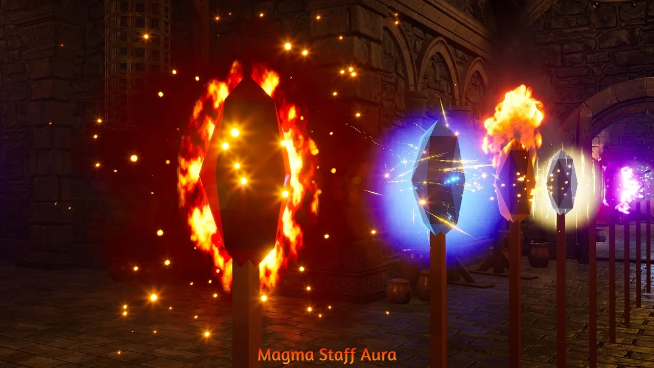 Magical Staff Auras VFX Pack asset