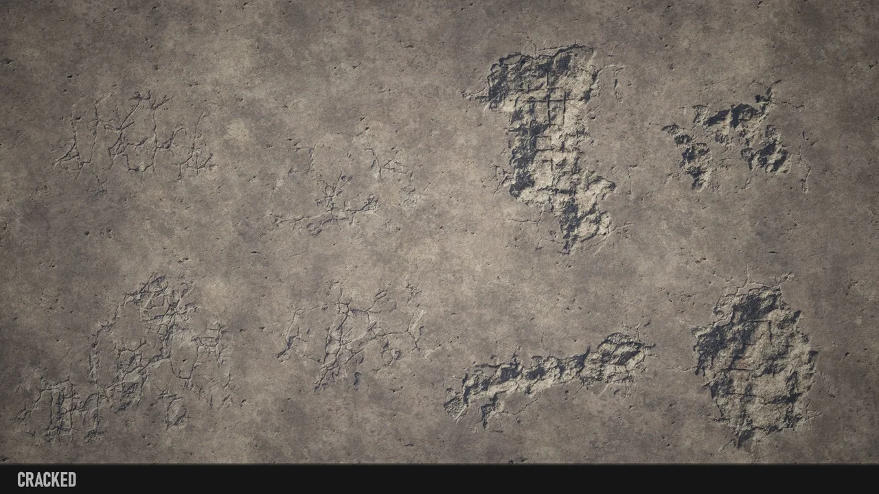 Concrete Damage Decals asset