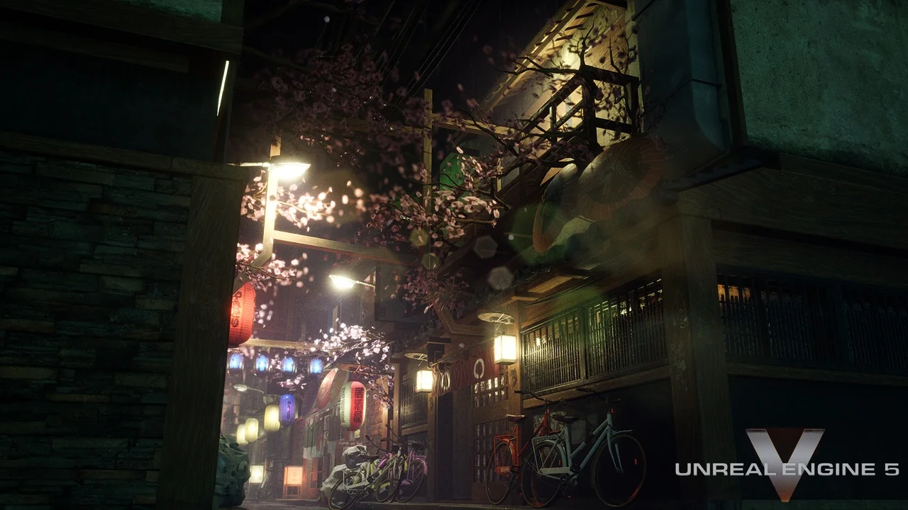 A Japanese alley environment pack asset