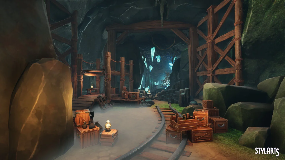 Stylized Lost Cave asset