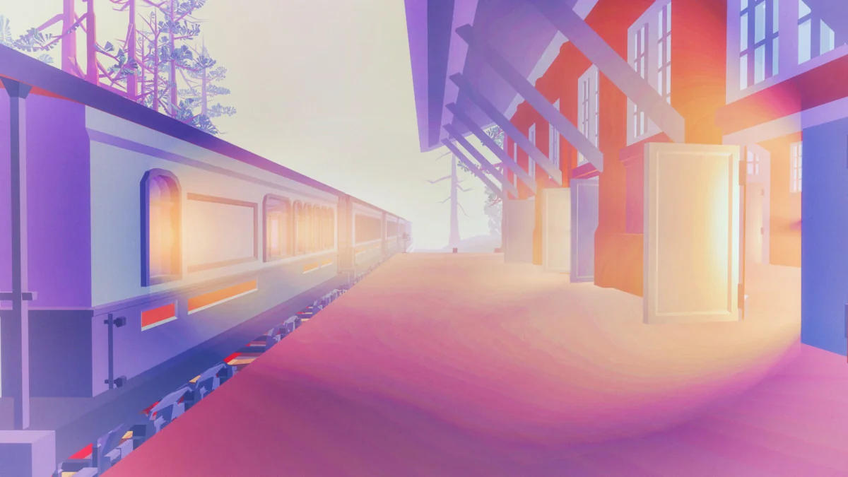 Steam Trains and Stations (Low Poly) asset