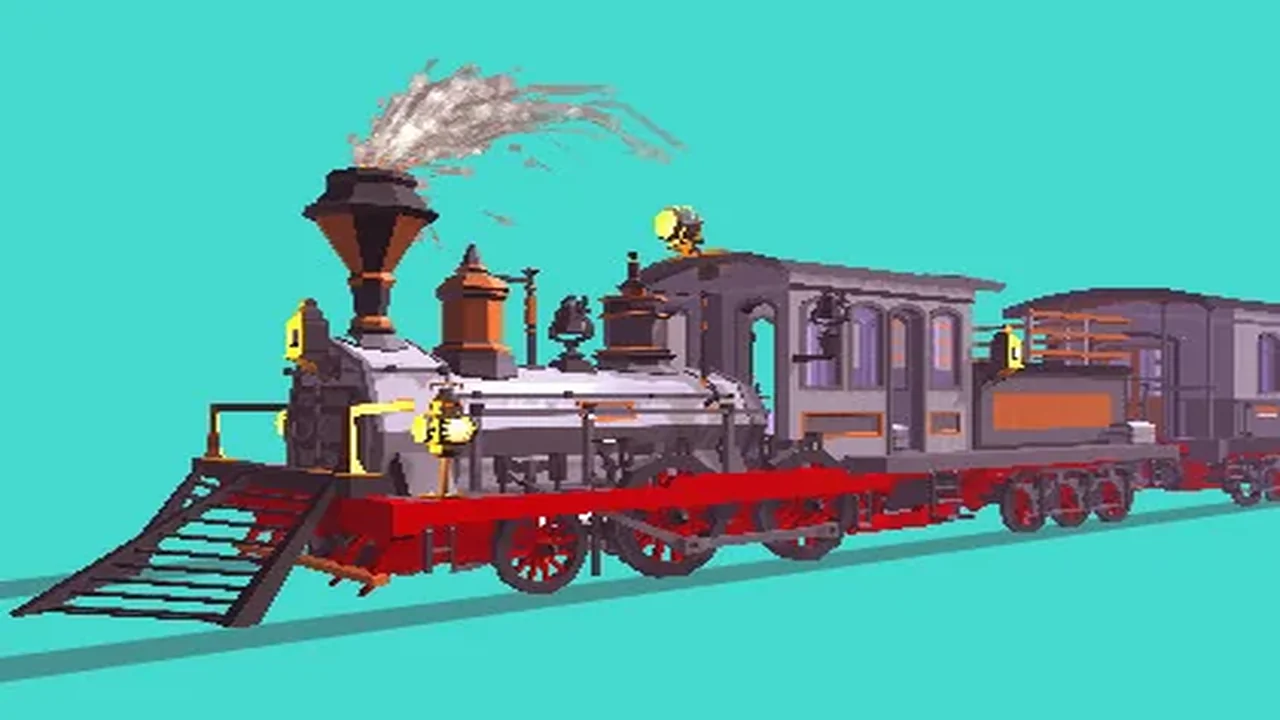 Steam Trains and Stations (Low Poly)