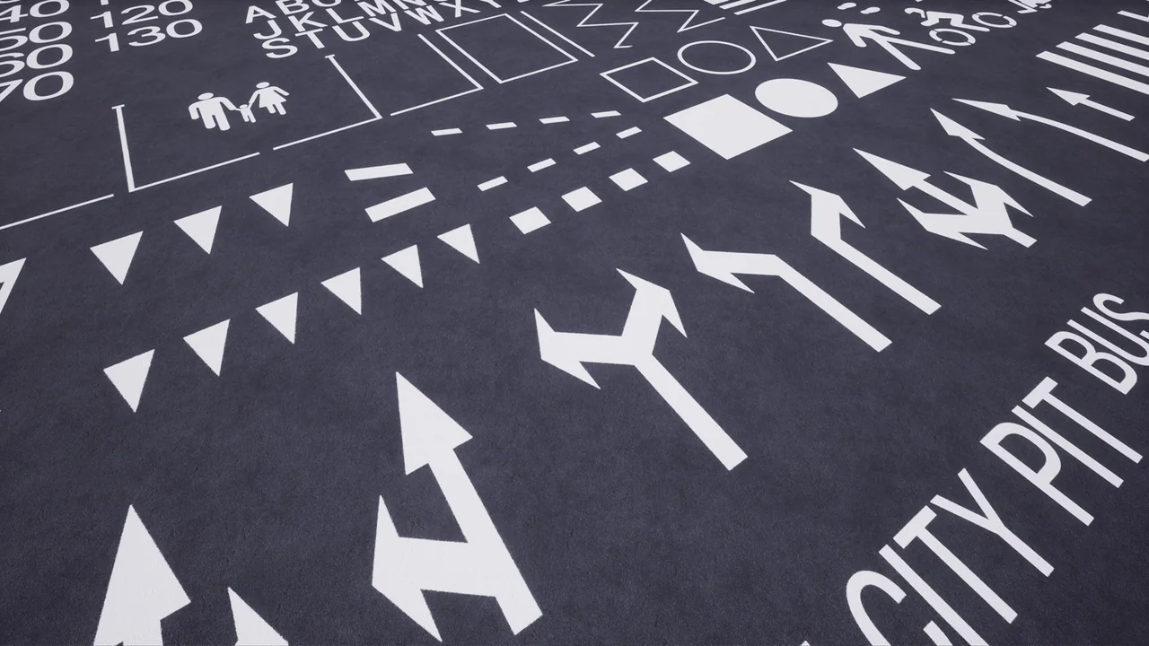 PROCEDURAL ROAD MARKINGS asset
