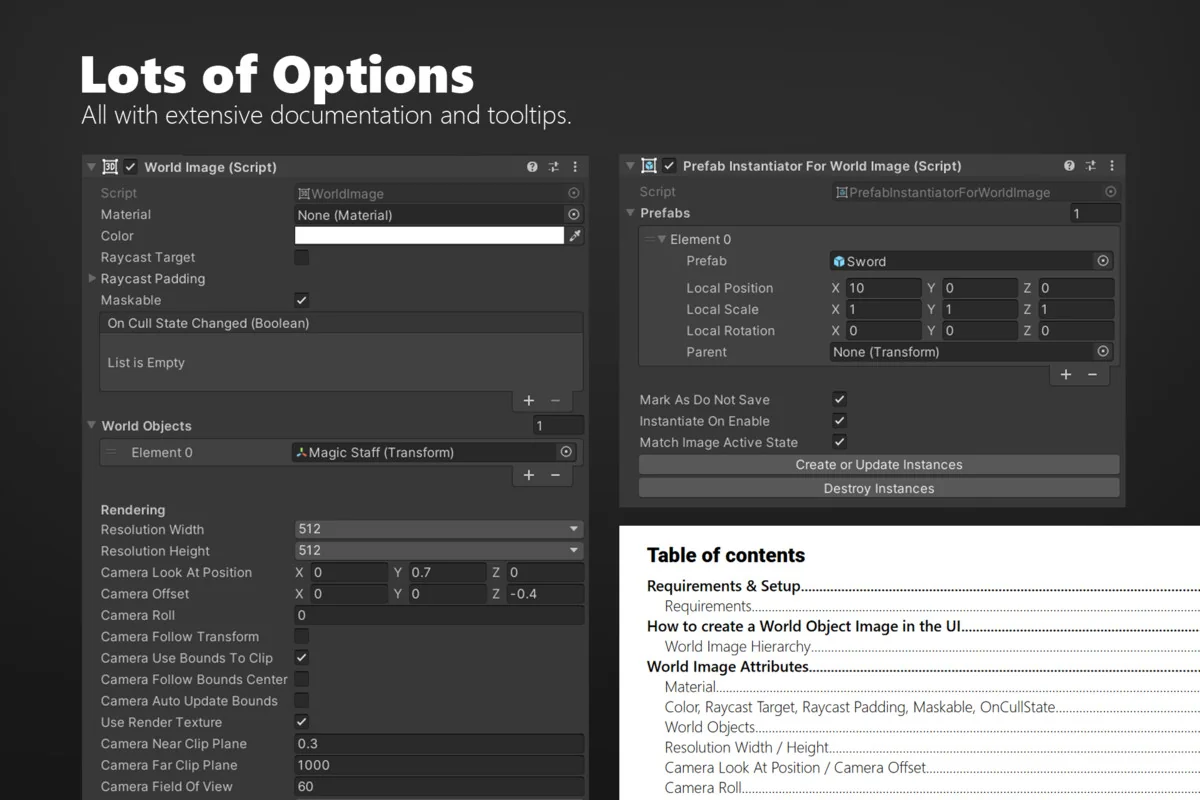 3D Object Image for UGUI – MiniMap Inventory Portrait asset