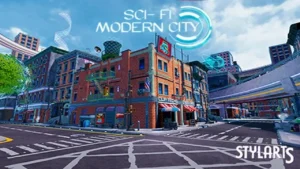 Stylized Sci-Fi Modern City