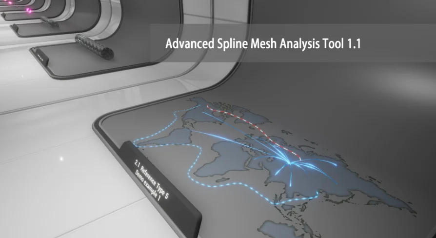 Advanced Spline Mesh Analysis Tool