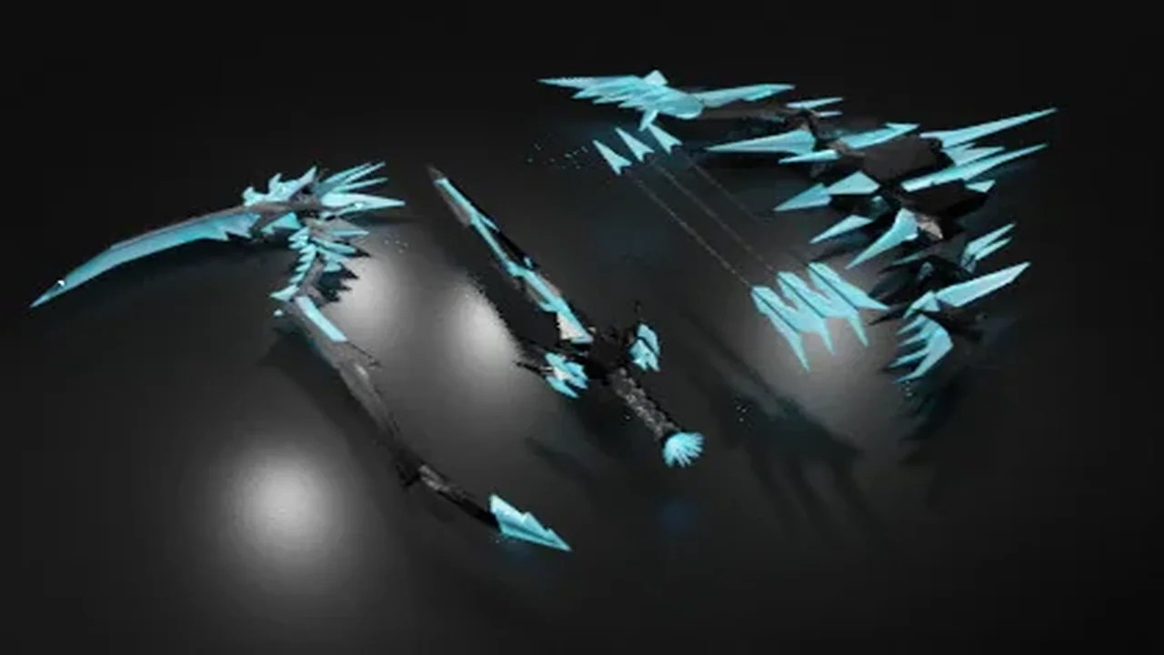 Black Iron Ice Weapons