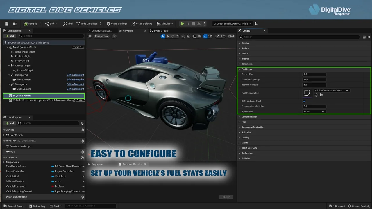 Advanced Fuel System: Multiplayer Vehicle Addon asset