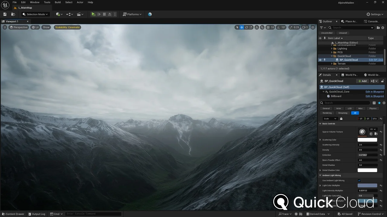 Quick Cloud – VDB Cloud Volumetric Cinematic Clouds asset