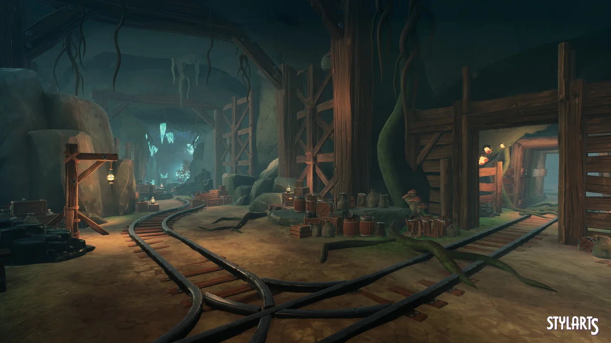 Stylized Lost Cave asset