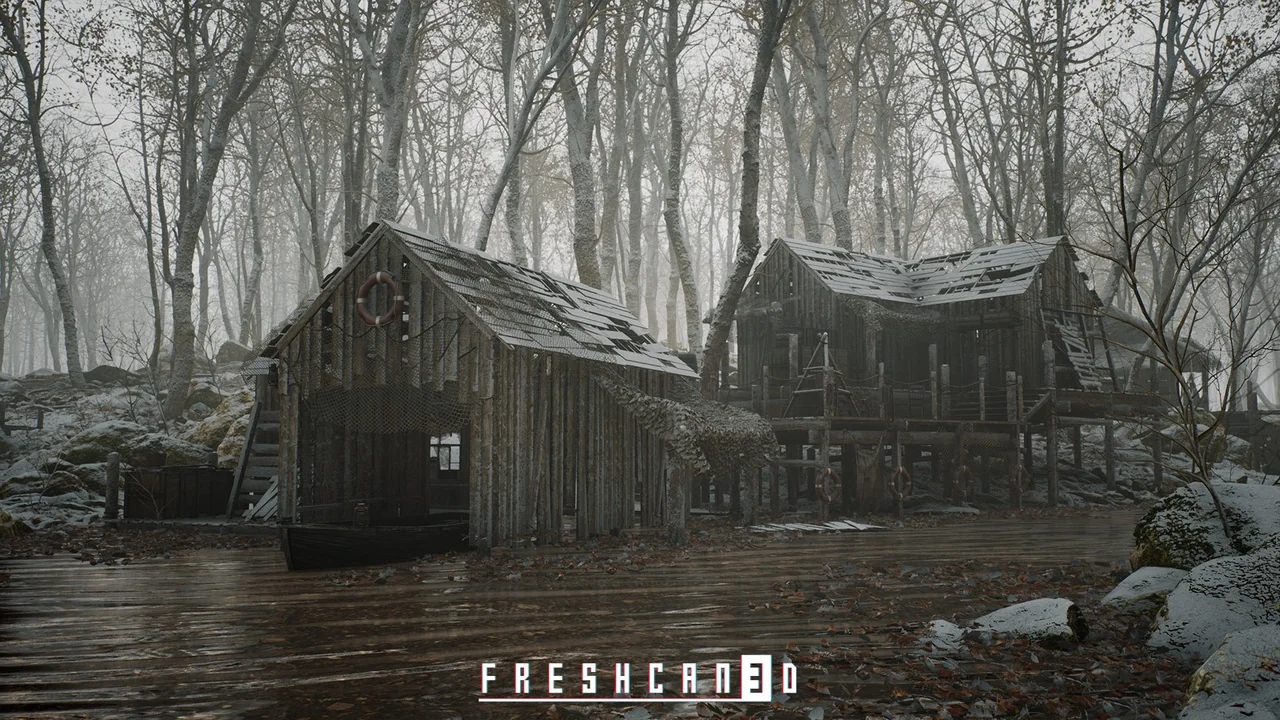 Survival Forest Cabin Bundle (Survival Environment, Forest House, Log House ) asset