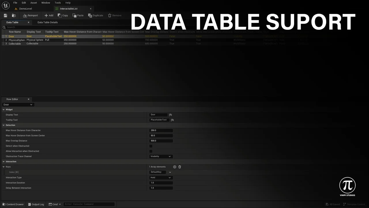 Customizable Interaction Plugin asset