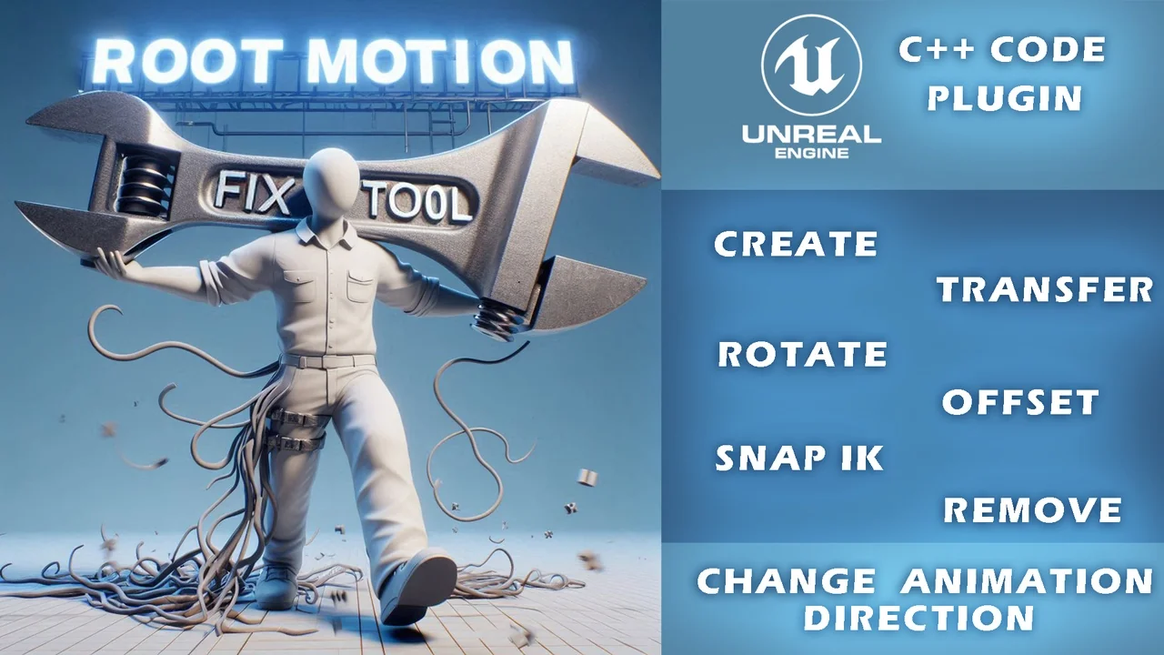 Root Motion Fix Tool | Mocap animations root motion cleaner and fixer asset
