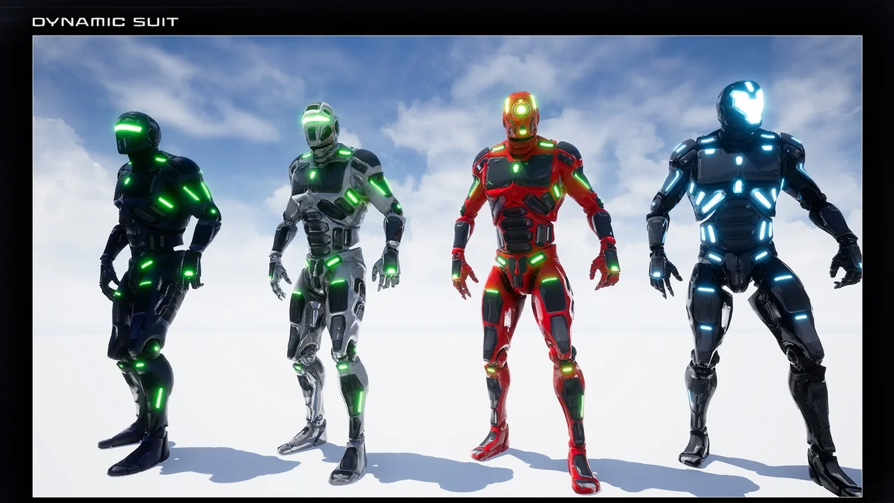 UE4 Mannequin Dynamic Suit Pack (PBR) asset