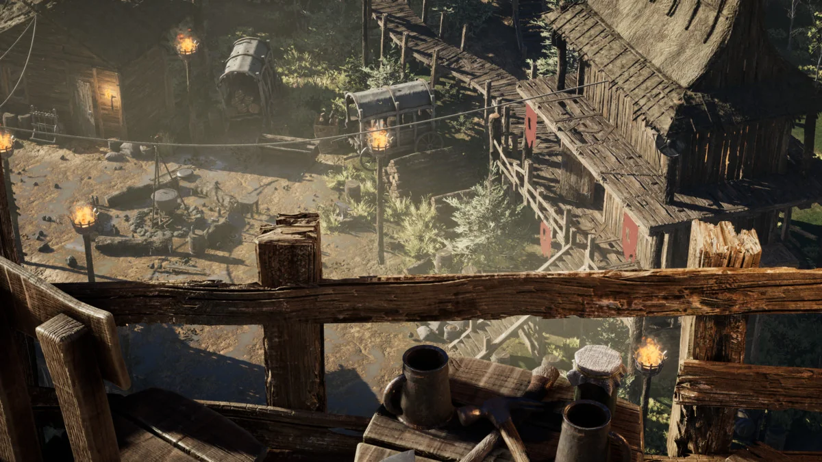 Modular Medieval Bandit Village (Medieval Village, Bandit village, Town) asset