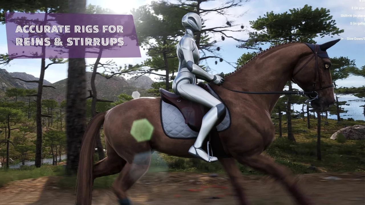 Complete Horse Riding System: Rideable Mount asset