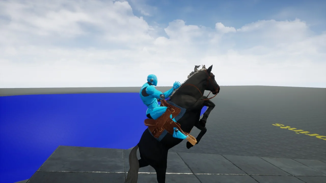 Riding System in Blueprints (Multiplayer) asset