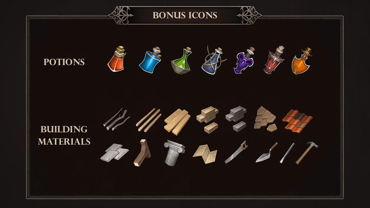 5000 Fantasy Icons asset