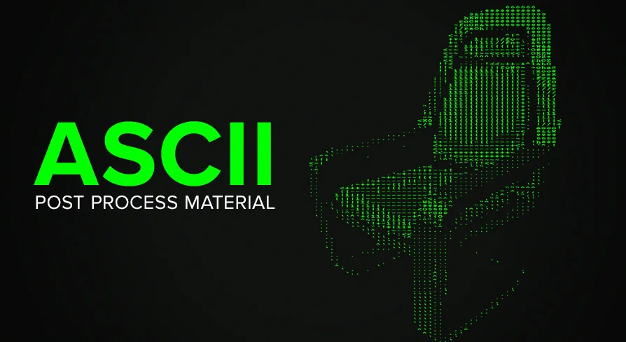 ASCII Post Process Material