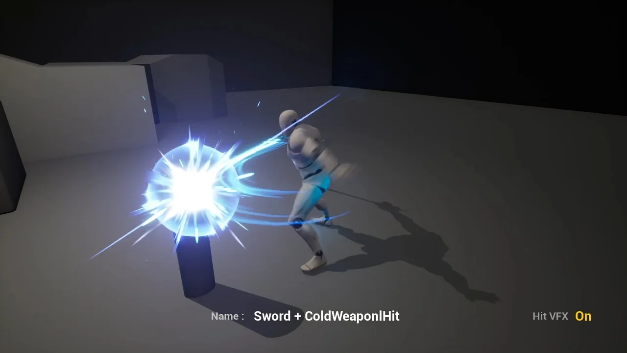 Slash and Hit VFX (with SFX) asset