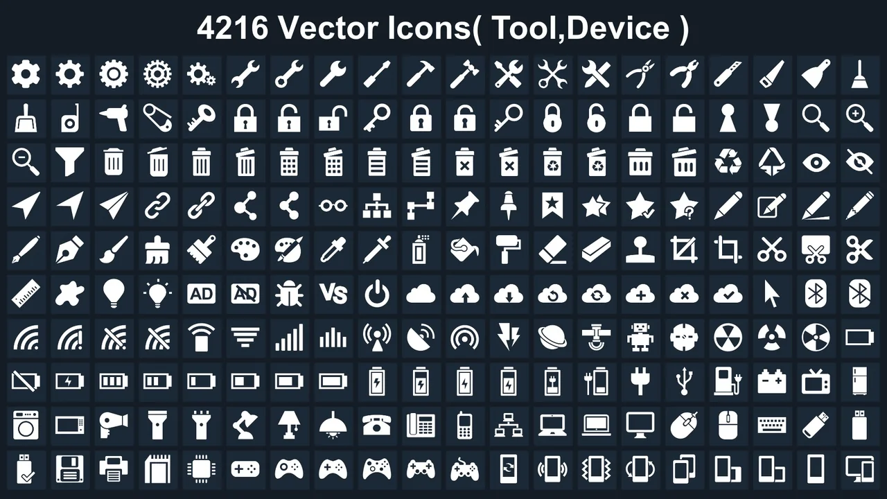 Clean Flat GUI Elements asset
