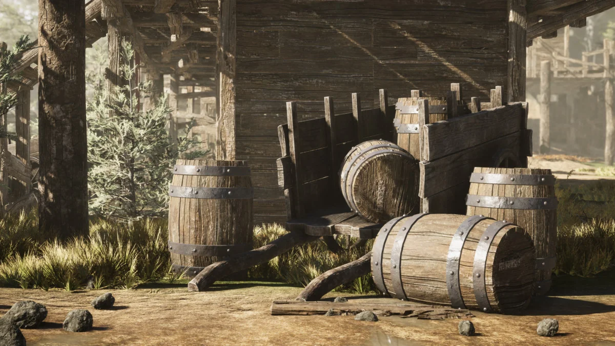 Modular Medieval Bandit Village (Medieval Village, Bandit village, Town) asset