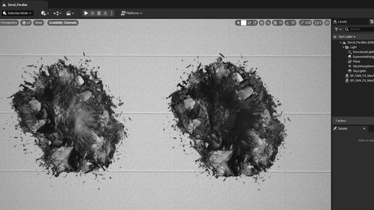 Destruction Decal BP asset