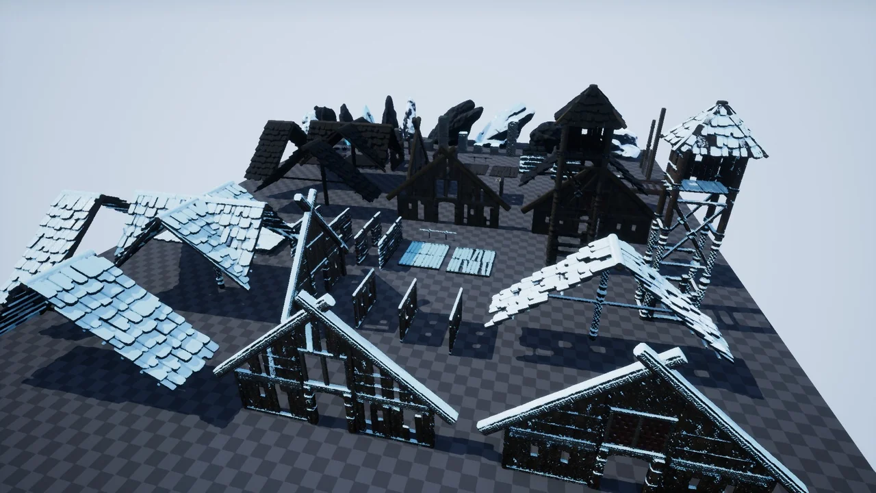 Sharur’s Stylized Viking Ruins asset