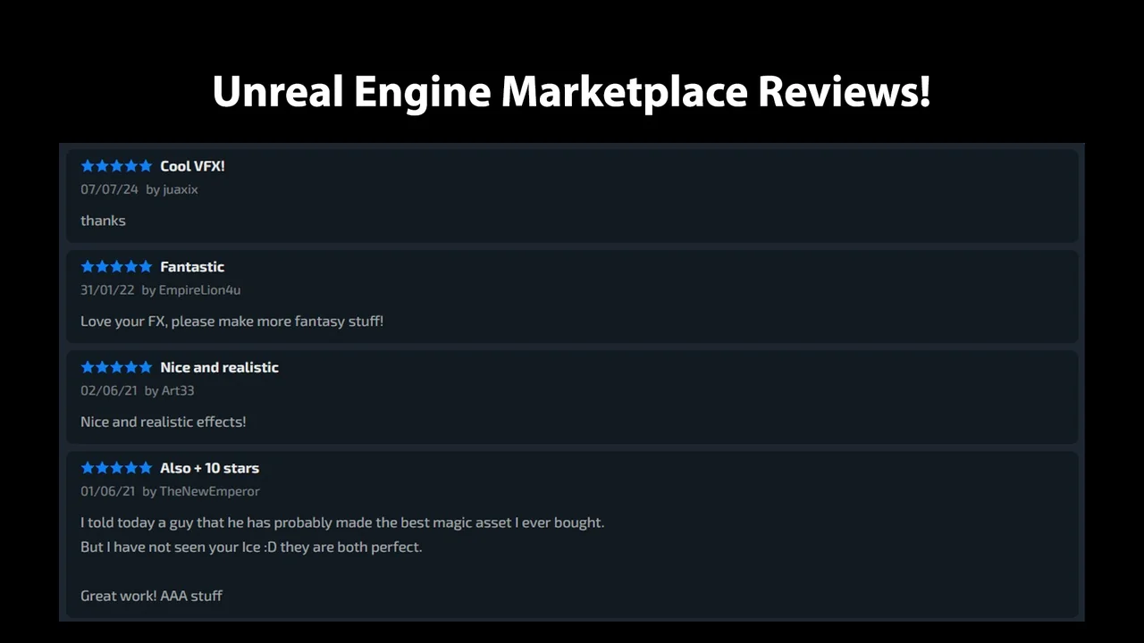 Ice Magic Spells Niagara FX asset