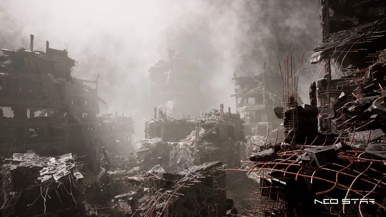 Blasted City – Destroyed Buildings Pack asset