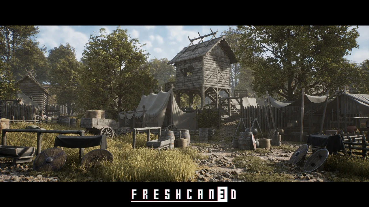 Medieval Village Pack (Medieval Prop, Medieval Market, Medieval House, Medieval) asset