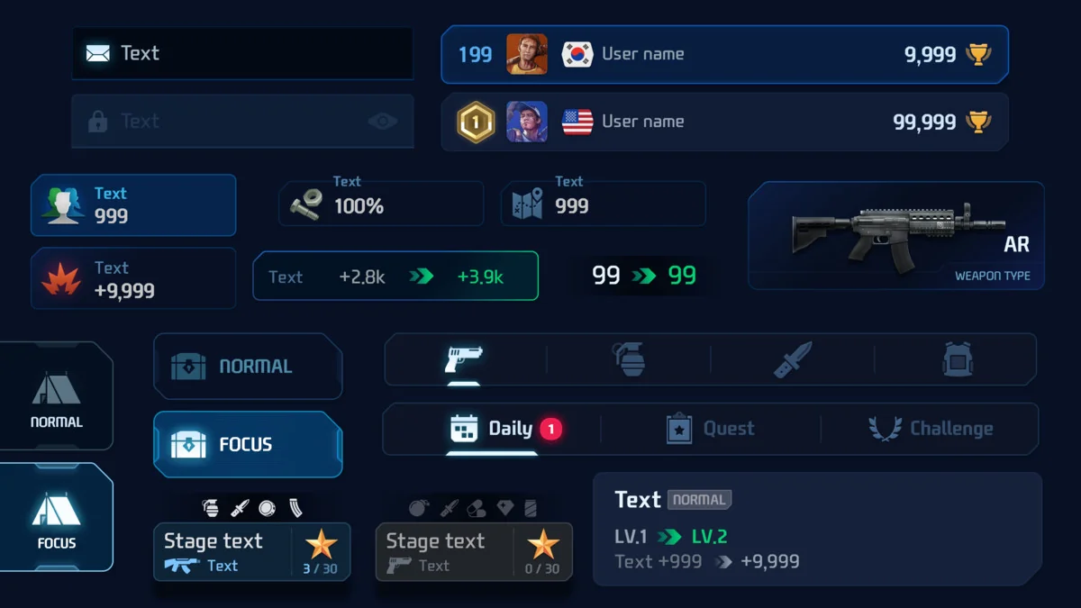 GUI Pro – Survival Clean asset