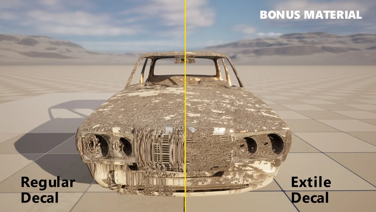 EXTILE PLUS -Ultimate Non-Tiling Material Toolkit for Unreal Engine Environments asset