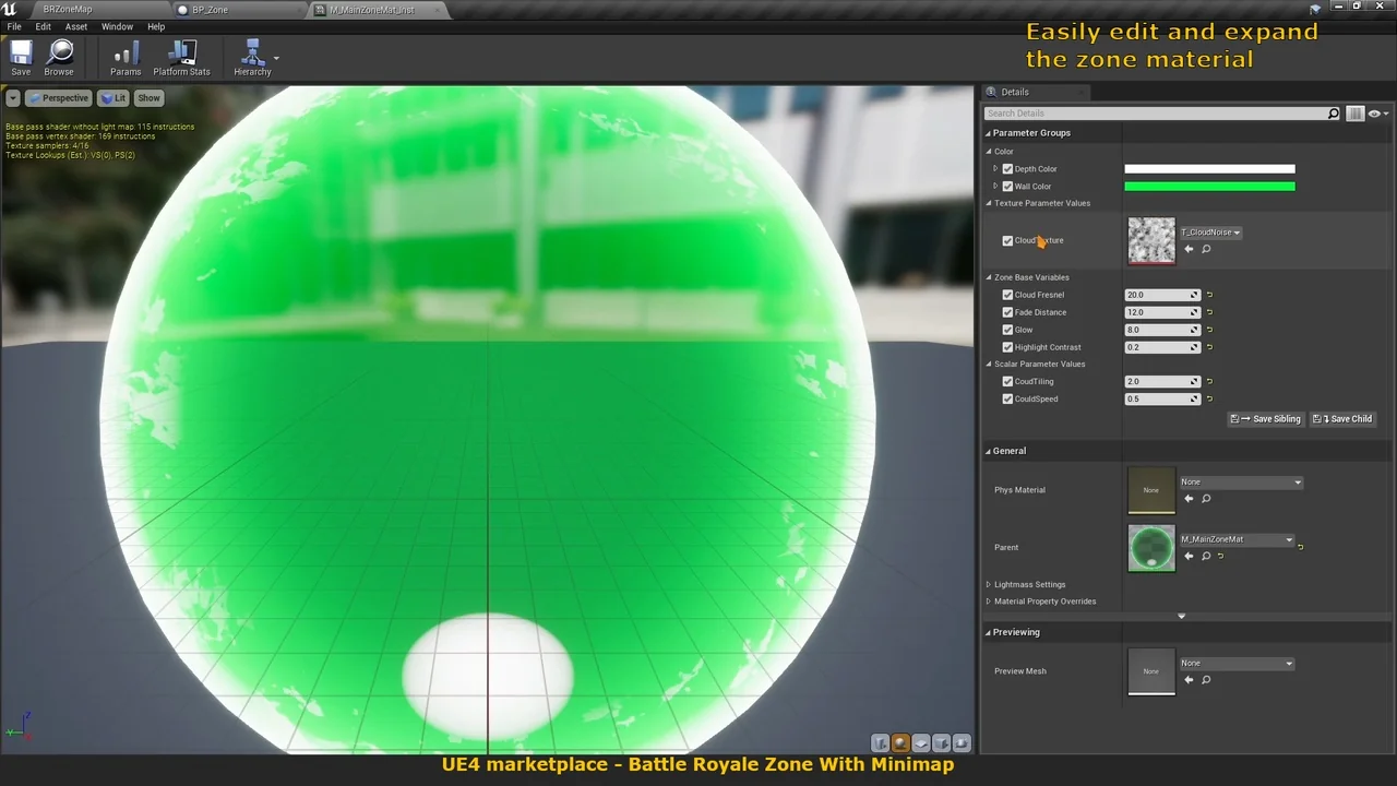 Battle Royale Zone With Minimap asset