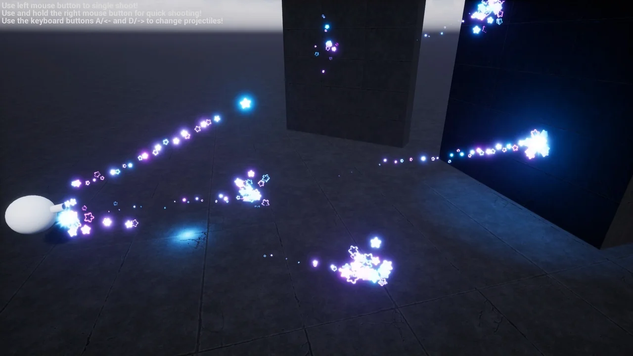 Niagara Projectiles Vol.1 asset