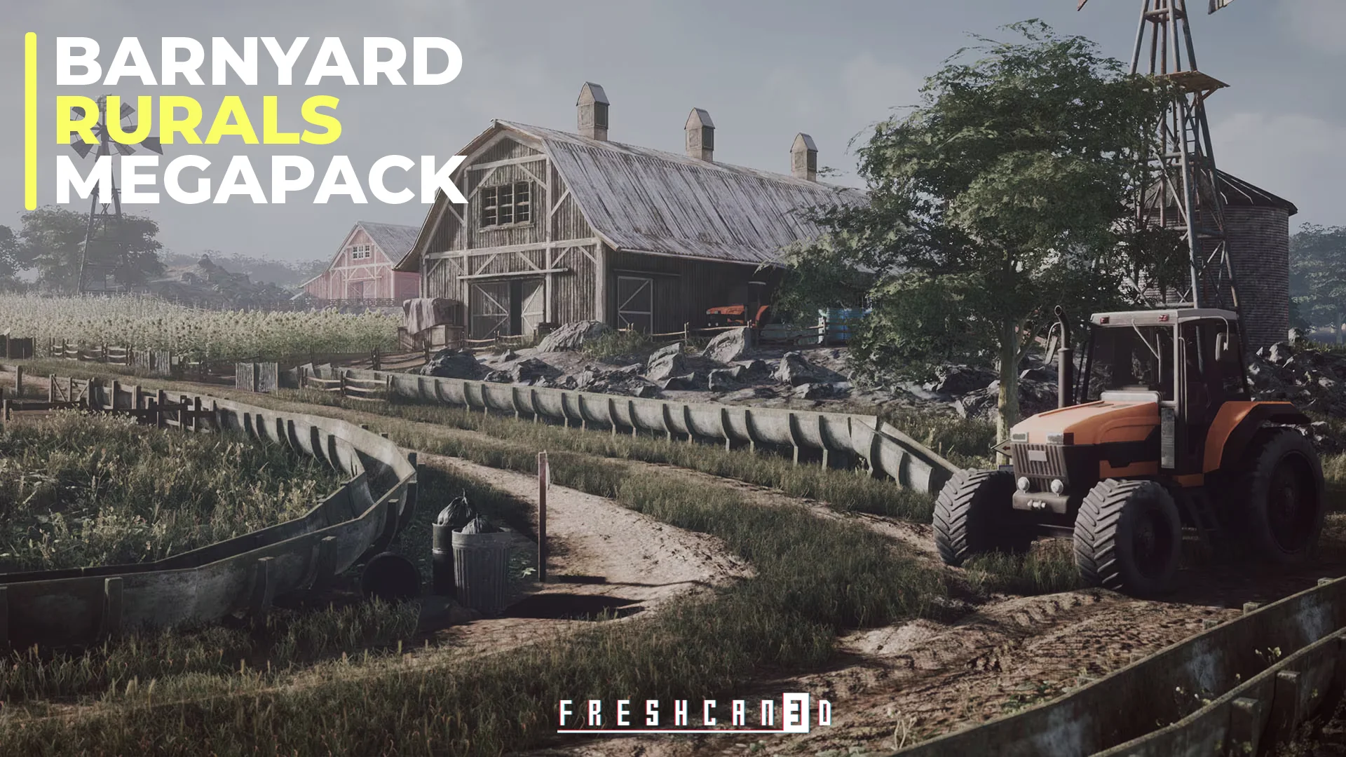 Barnyard Megapack (Barn, Barn Props, Farm Environment)