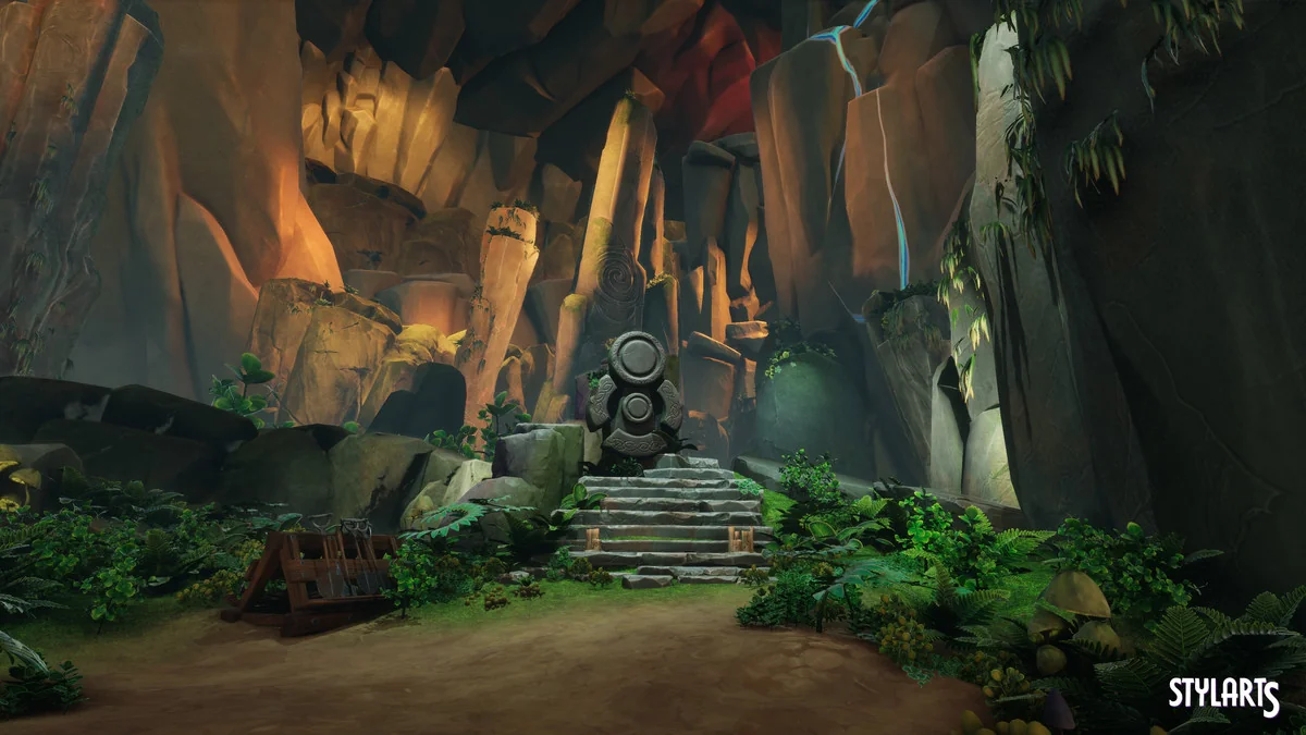 Stylized Lost Cave asset