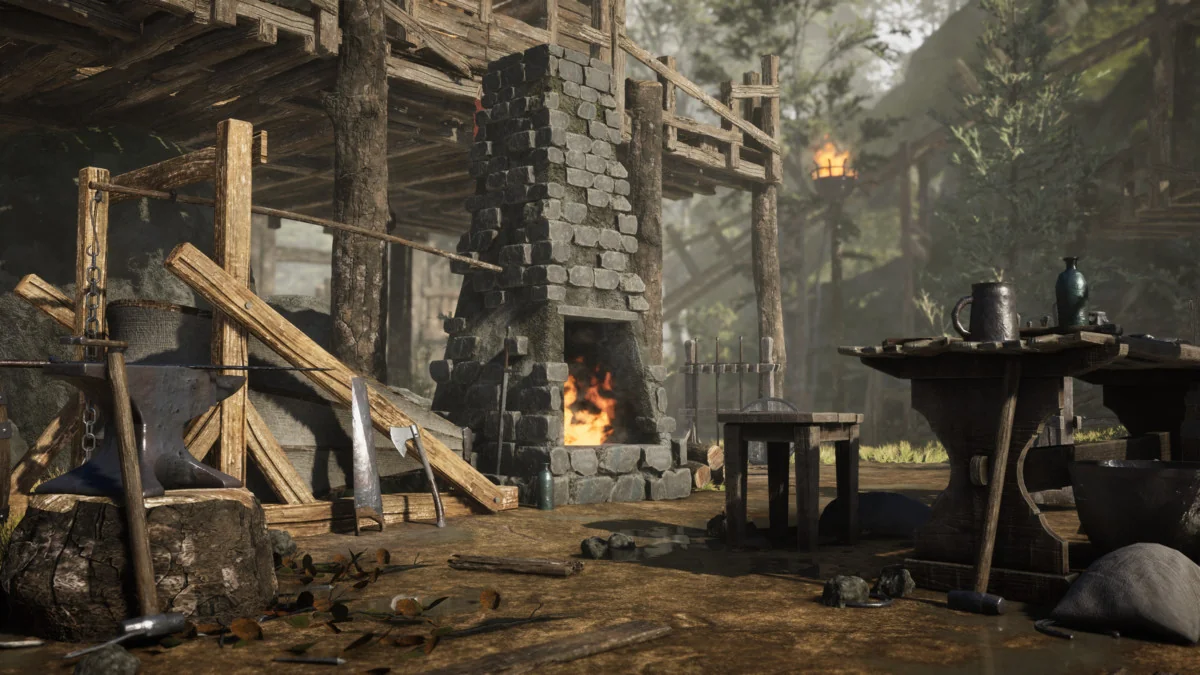 Modular Medieval Bandit Village (Medieval Village, Bandit village, Town) asset