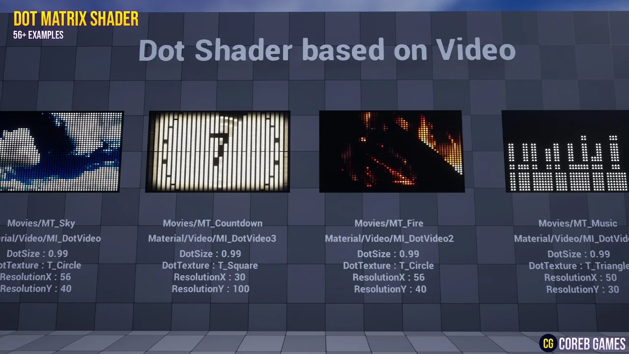 Dot Matrix Shader Pack asset
