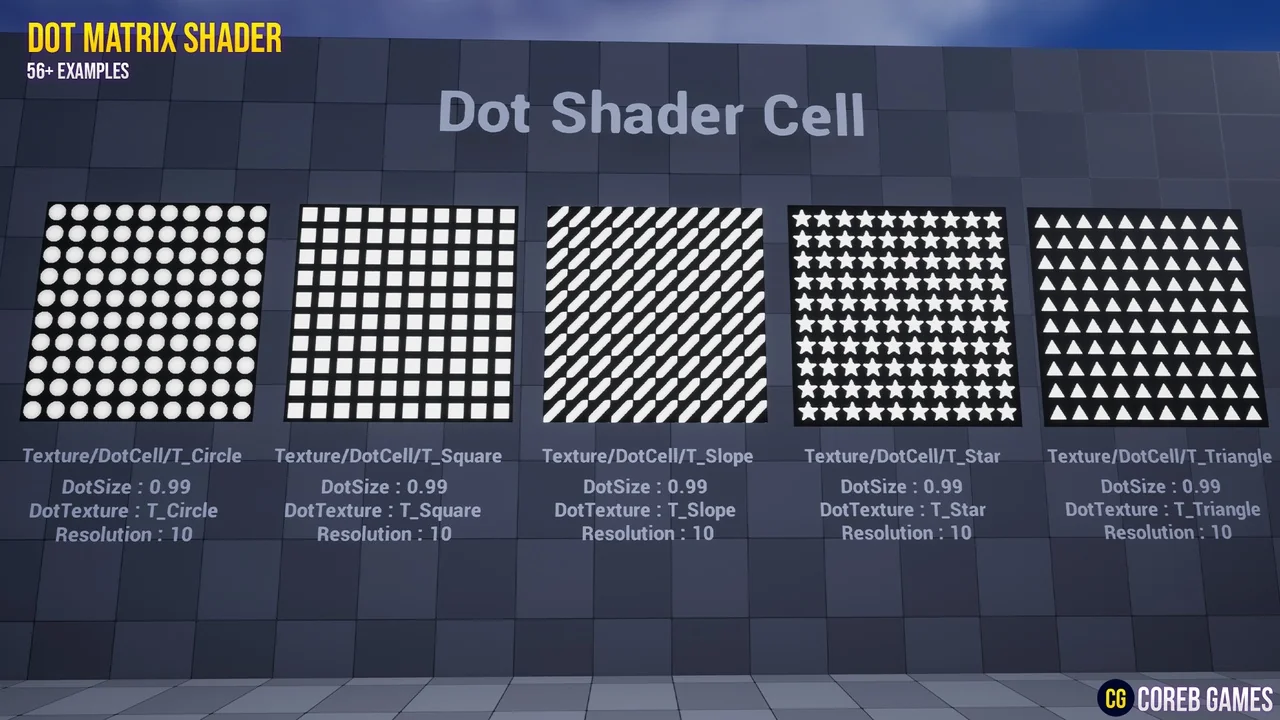 Dot Matrix Shader Pack asset