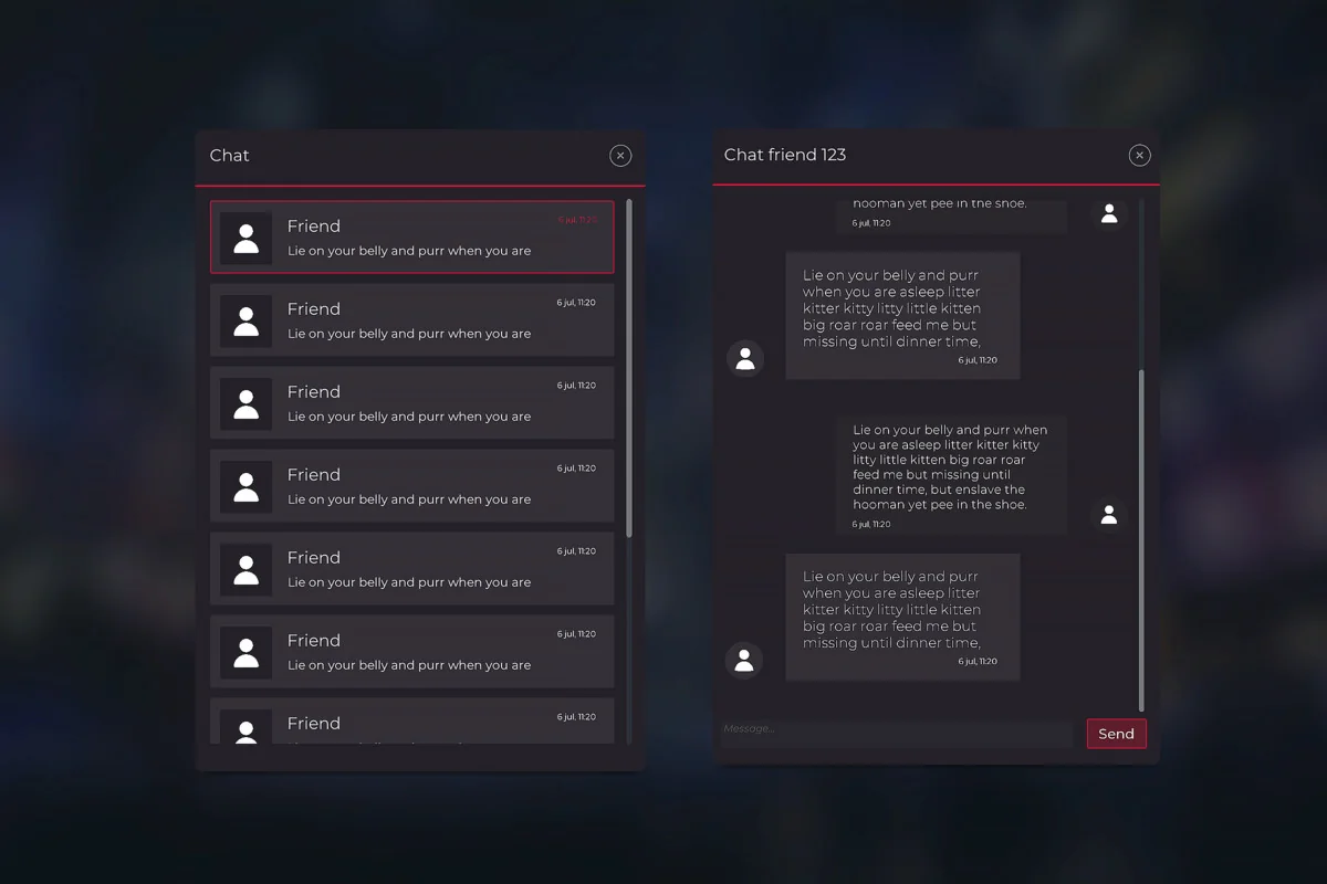Flat Dark Themed GUI / UI Kit – over 600 PNG ! asset