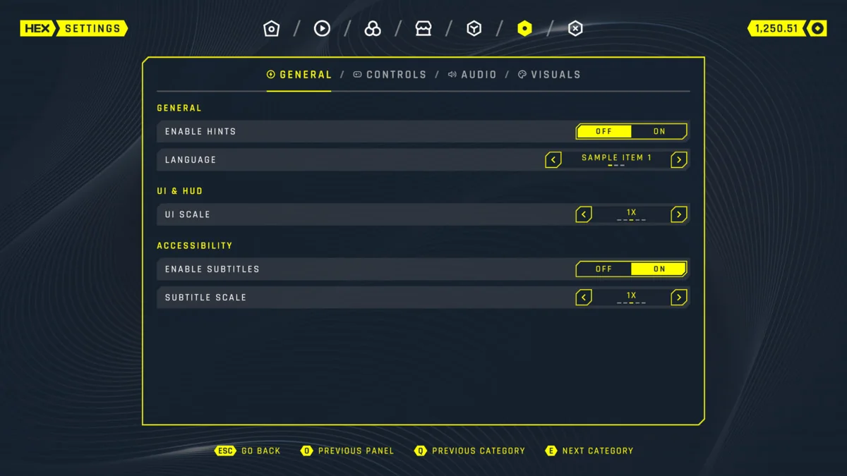 Hex – Complete Stylish UI asset